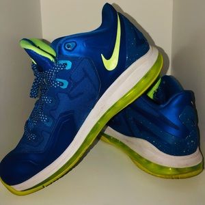 Blue And Lime Green Max LeBron XI Low (GS)